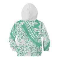 Polynesian Tiare Flower Cyan Pastel Vibes Kid Hoodie LT14 - Polynesian Pride