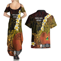 Papua New Guinea 1975 Couples Matching Summer Maxi Dress and Hawaiian Shirt Create Our History Inspire Our Future LT14 - Polynesian Pride