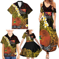 Papua New Guinea 1975 Family Matching Summer Maxi Dress and Hawaiian Shirt Create Our History Inspire Our Future LT14 - Polynesian Pride