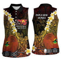Papua New Guinea 1975 Women Sleeveless Polo Shirt Create Our History Inspire Our Future LT14 - Polynesian Pride
