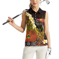 Papua New Guinea 1975 Women Sleeveless Polo Shirt Create Our History Inspire Our Future LT14 - Polynesian Pride
