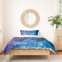 New Zealand Matariki Bedding Set Aotearoa Maori New Year Galaxy Maori Silver Fern