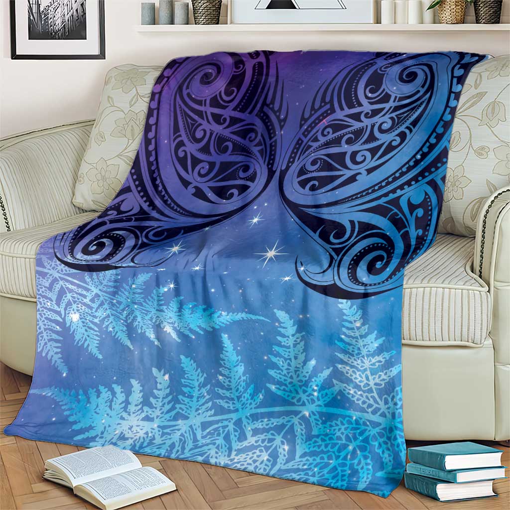 New Zealand Matariki Blanket Aotearoa Maori New Year Galaxy Maori Silver Fern LT14 - Polynesian Pride