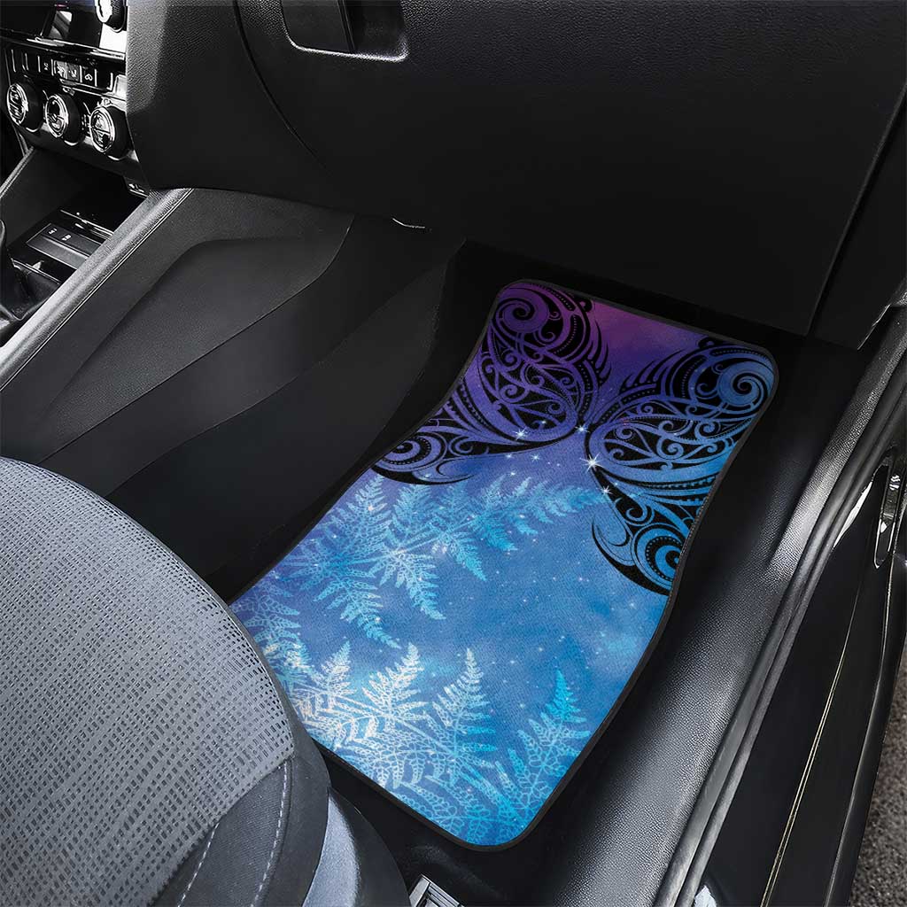 New Zealand Matariki Car Mats Aotearoa Maori New Year Galaxy Maori Silver Fern