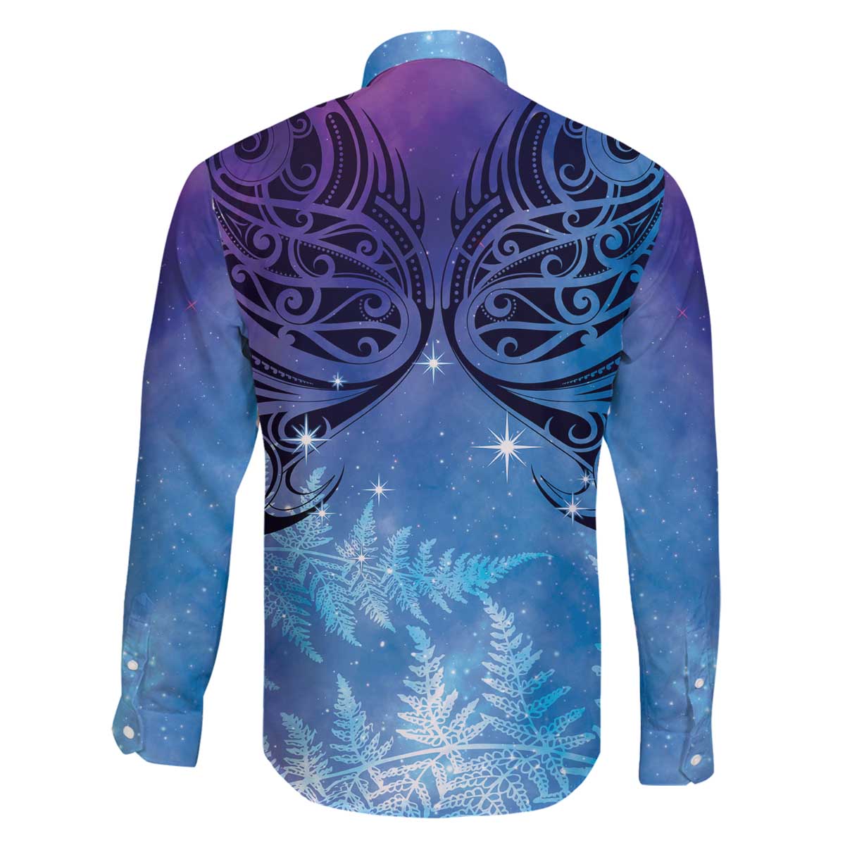 New Zealand Matariki Family Matching Puletasi and Hawaiian Shirt Aotearoa Maori New Year Galaxy Maori Silver Fern LT14 - Polynesian Pride