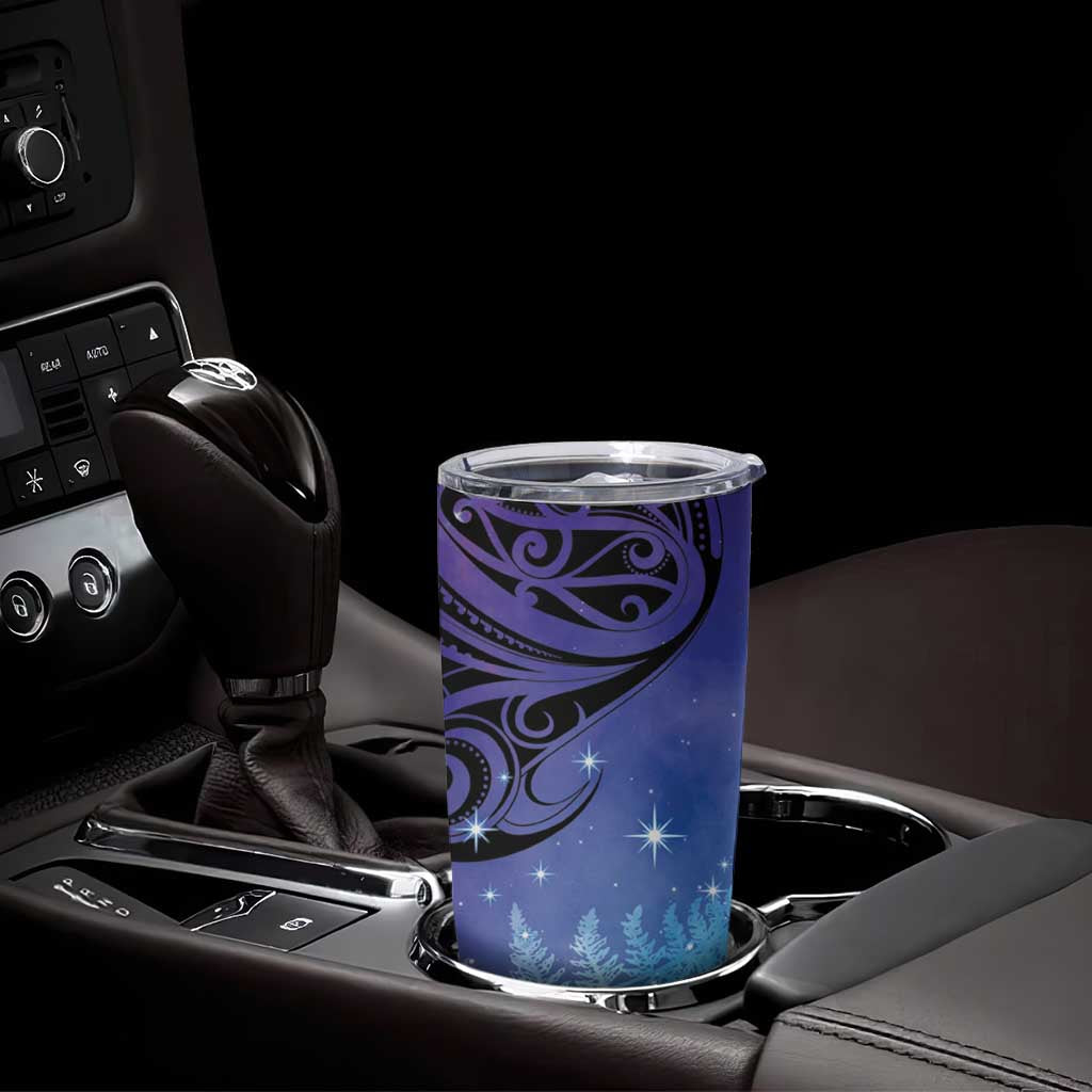 New Zealand Matariki Tumbler Cup Aotearoa Maori New Year Galaxy Maori Silver Fern