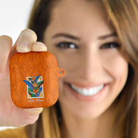 Aloha Hawaii Pua Manu AirPods Case Hawaiian Bird of Paradise Flowers Stylized Stamp LT14 - Polynesian Pride