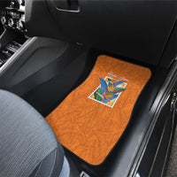 Aloha Hawaii Pua Manu Car Mats Hawaiian Bird of Paradise Flowers Stylized Stamp LT14 - Polynesian Pride