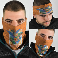 Aloha Hawaii Pua Manu Neck Gaiter Hawaiian Bird of Paradise Flowers Stylized Stamp LT14 - Polynesian Pride