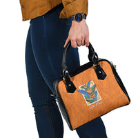 Aloha Hawaii Pua Manu Shoulder Handbag Hawaiian Bird of Paradise Flowers Stylized Stamp LT14 - Polynesian Pride