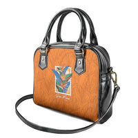 Aloha Hawaii Pua Manu Shoulder Handbag Hawaiian Bird of Paradise Flowers Stylized Stamp LT14 - Polynesian Pride