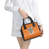 Aloha Hawaii Pua Manu Shoulder Handbag Hawaiian Bird of Paradise Flowers Stylized Stamp LT14 - Polynesian Pride