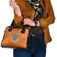 Aloha Hawaii Pua Manu Shoulder Handbag Hawaiian Bird of Paradise Flowers Stylized Stamp LT14 - Polynesian Pride