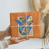 Aloha Hawaii Pua Manu Wrapping Paper Hawaiian Bird of Paradise Flowers Stylized Stamp LT14 - Polynesian Pride