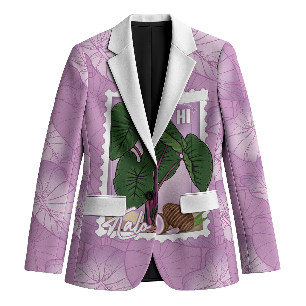 Aloha Hawaii Kalo Blazer Hawaiian Taro Leaves Stylized Stamp