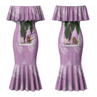 Aloha Hawaii Kalo Couples Matching Mermaid Dress and Hawaiian Shirt Hawaiian Taro Leaves Stylized Stamp LT14 - Polynesian Pride