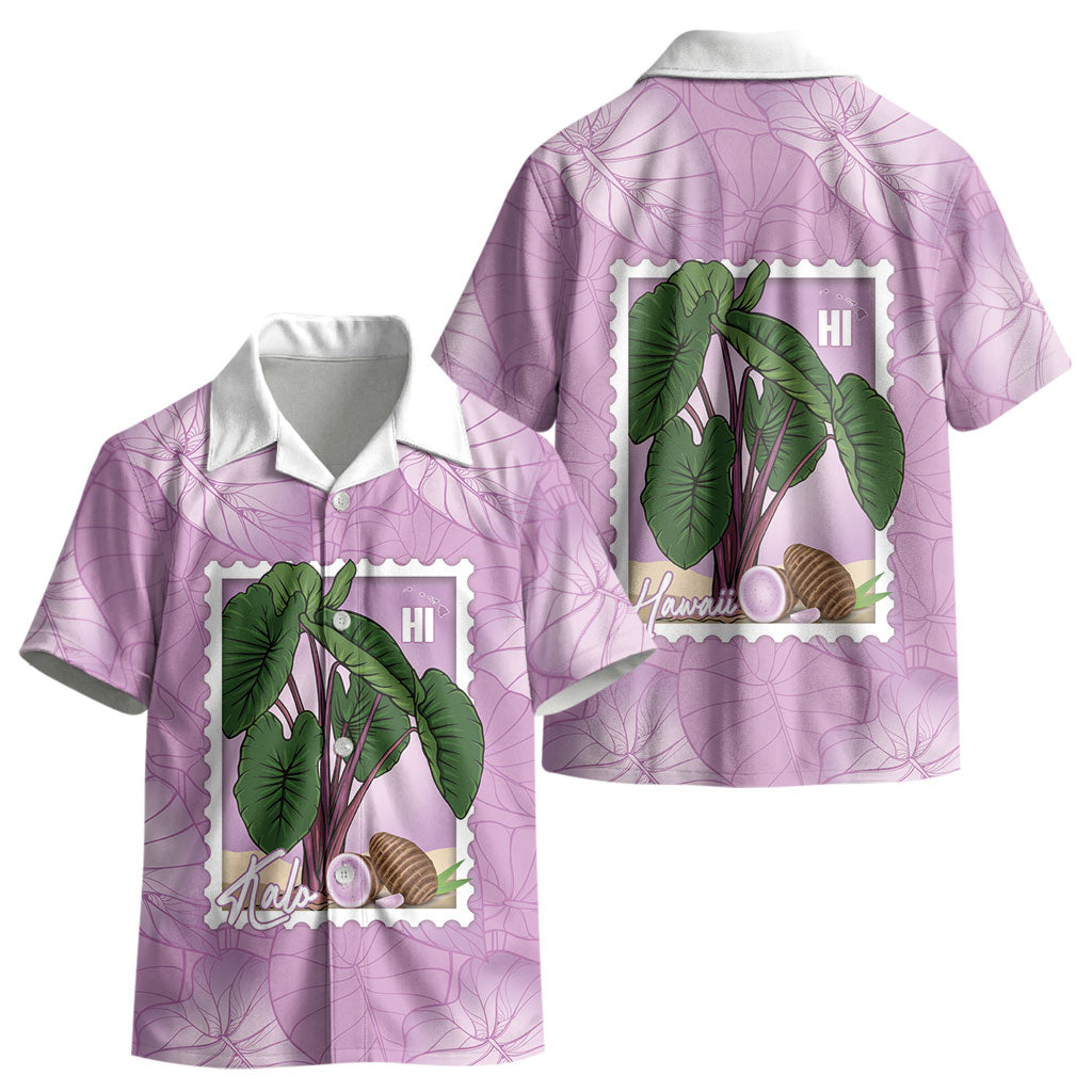Aloha Hawaii Kalo Kid Hawaiian Shirt Hawaiian Taro Leaves Stylized Stamp LT14 - Polynesian Pride