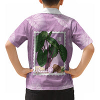 Aloha Hawaii Kalo Kid Hawaiian Shirt Hawaiian Taro Leaves Stylized Stamp LT14 - Polynesian Pride