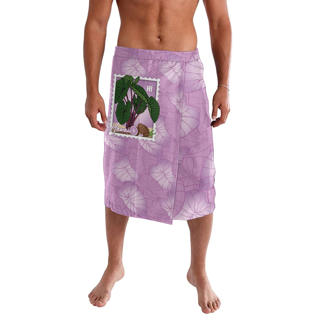 Aloha Hawaii Kalo Lavalava Hawaiian Taro Leaves Stylized Stamp
