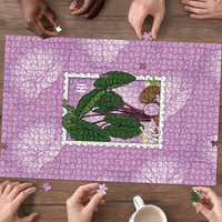 Aloha Hawaii Kalo Puzzle Hawaiian Taro Leaves Stylized Stamp LT14 - Polynesian Pride