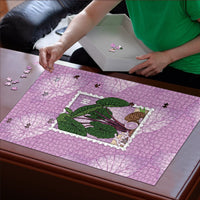 Aloha Hawaii Kalo Puzzle Hawaiian Taro Leaves Stylized Stamp LT14 - Polynesian Pride