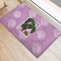 Aloha Hawaii Kalo Rubber Doormat Hawaiian Taro Leaves Stylized Stamp LT14 - Polynesian Pride