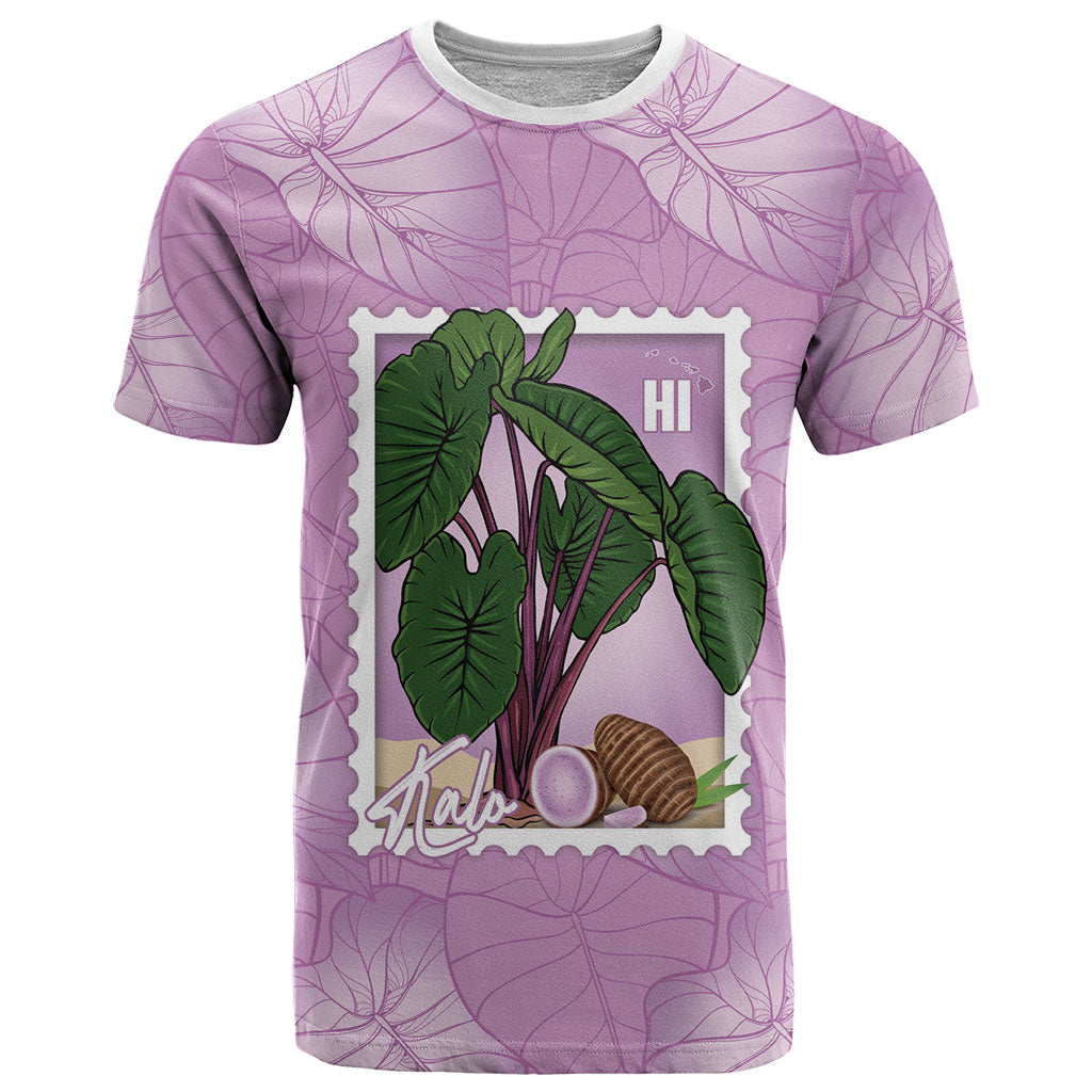 Aloha Hawaii Kalo T Shirt Hawaiian Taro Leaves Stylized Stamp