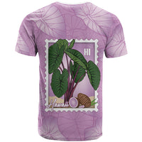 Aloha Hawaii Kalo T Shirt Hawaiian Taro Leaves Stylized Stamp LT14 - Polynesian Pride