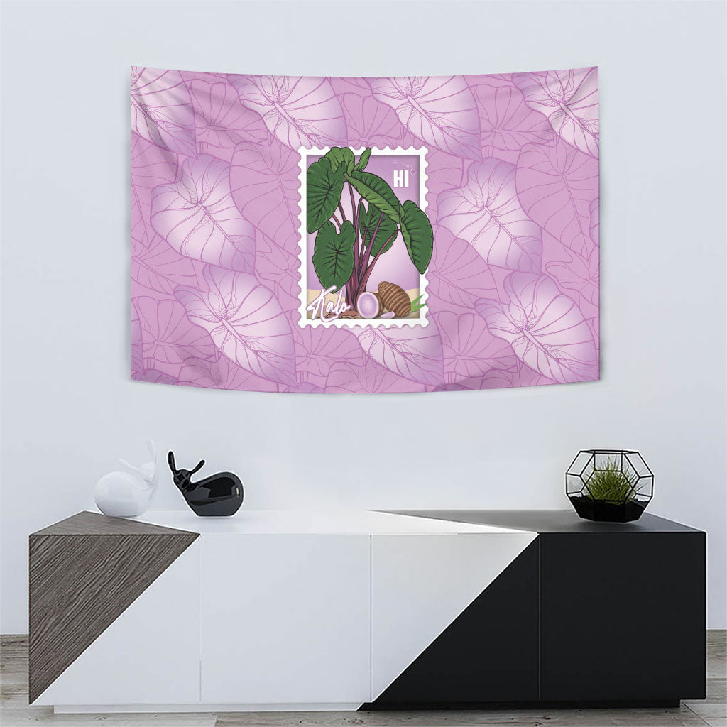Aloha Hawaii Kalo Tapestry Hawaiian Taro Leaves Stylized Stamp LT14 - Polynesian Pride