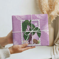 Aloha Hawaii Kalo Wrapping Paper Hawaiian Taro Leaves Stylized Stamp LT14 - Polynesian Pride