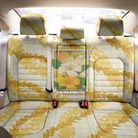 Aloha Hawaii Puakenikeni Back Car Seat Cover Hawaiian Lei Palaka Motifs Stylized Stamp LT14 - Polynesian Pride