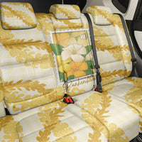 Aloha Hawaii Puakenikeni Back Car Seat Cover Hawaiian Lei Palaka Motifs Stylized Stamp LT14 - Polynesian Pride