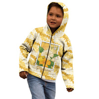 Aloha Hawaii Puakenikeni Kid Hoodie Hawaiian Lei Palaka Motifs Stylized Stamp LT14 - Polynesian Pride