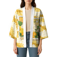 Aloha Hawaii Puakenikeni Kimono Hawaiian Lei Palaka Motifs Stylized Stamp LT14 - Polynesian Pride