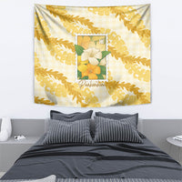 Aloha Hawaii Puakenikeni Tapestry Hawaiian Lei Palaka Motifs Stylized Stamp LT14 - Polynesian Pride