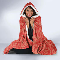 Aloha Hawaii Pua Aloalo Hooded Blanket Hawaiian Hibiscus Flowers Stylized Stamp LT14 - Polynesian Pride