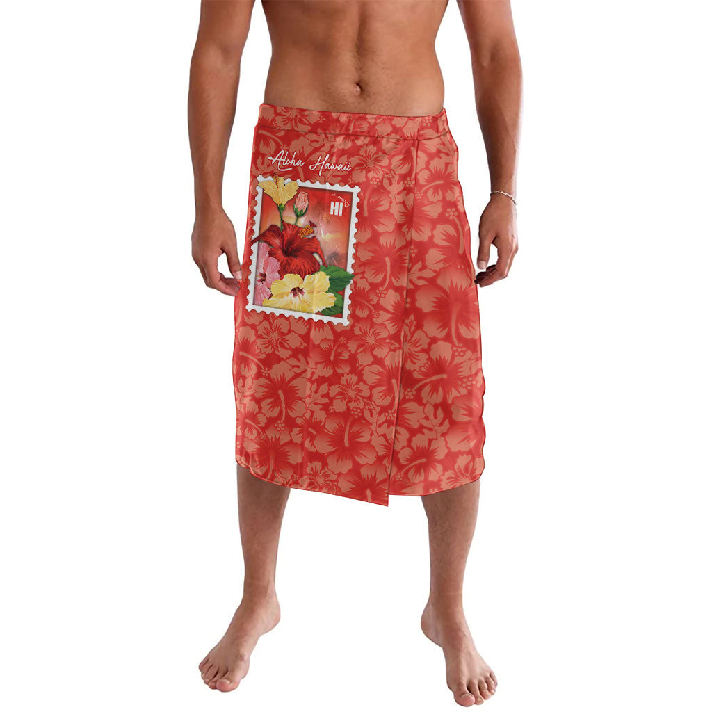 Aloha Hawaii Pua Aloalo Lavalava Hawaiian Hibiscus Flowers Stylized Stamp