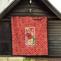 Aloha Hawaii Pua Aloalo Quilt Hawaiian Hibiscus Flowers Stylized Stamp LT14 - Polynesian Pride