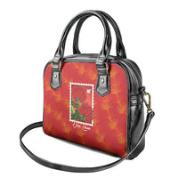 Aloha Hawaii Ohia Lehua Shoulder Handbag Hawaiian Lei Stylized Stamp LT14 - Polynesian Pride