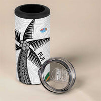 Custom Fiji And Australia Rugby 4 in 1 Can Cooler Tumbler Fijian Palm Tree Mix Aussie Kangaroo LT14 - Polynesian Pride