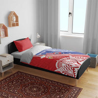 Tonga and Samoa Rugby Custom Bedding Set Ikale Tahi Manu Samoa Together - Polynesian Pride