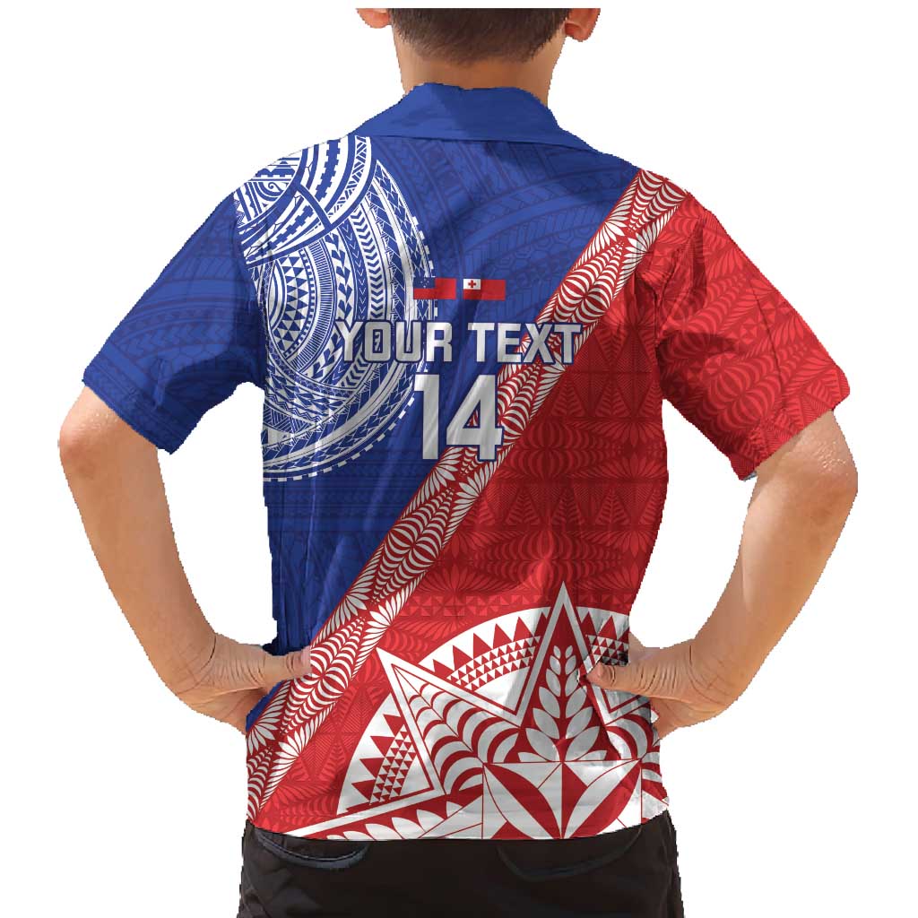 Tonga and Samoa Rugby Custom Family Matching Mermaid Dress and Hawaiian Shirt Ikale Tahi Manu Samoa Together LT14 - Polynesian Pride