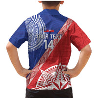 Tonga and Samoa Rugby Custom Family Matching Mermaid Dress and Hawaiian Shirt Ikale Tahi Manu Samoa Together LT14 - Polynesian Pride