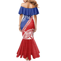 Tonga and Samoa Rugby Custom Family Matching Mermaid Dress and Hawaiian Shirt Ikale Tahi Manu Samoa Together LT14 - Polynesian Pride