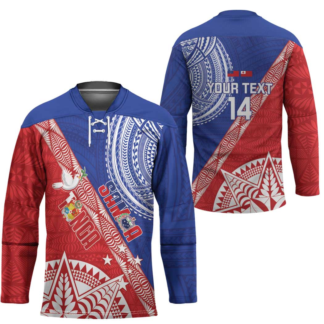 Tonga and Samoa Rugby Custom Hockey Jersey Ikale Tahi Manu Samoa Together - Polynesian Pride