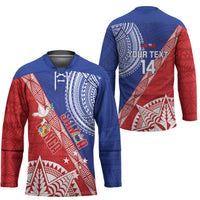 Tonga and Samoa Rugby Custom Hockey Jersey Ikale Tahi Manu Samoa Together - Polynesian Pride