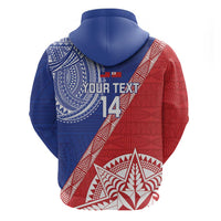 Tonga and Samoa Rugby Custom Hoodie Ikale Tahi Manu Samoa Together - Polynesian Pride