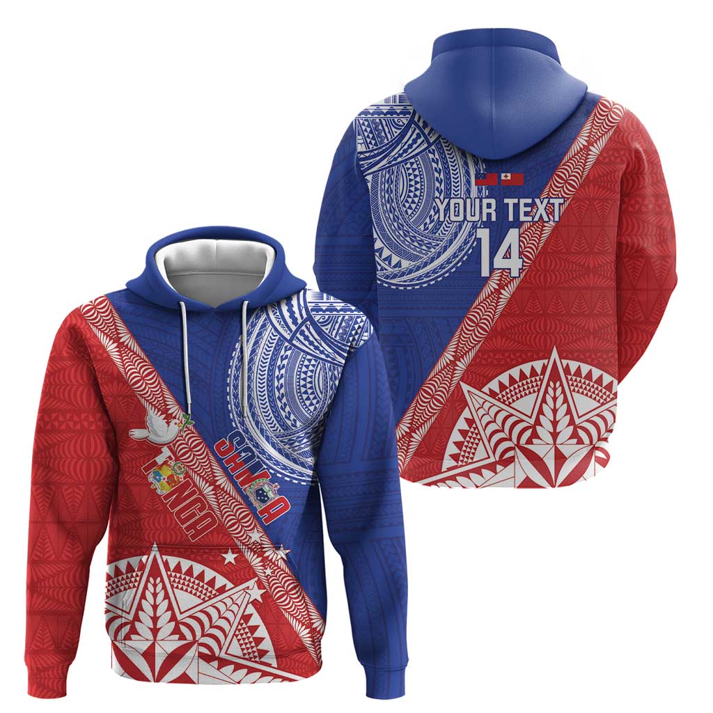 Tonga and Samoa Rugby Custom Hoodie Ikale Tahi Manu Samoa Together - Polynesian Pride