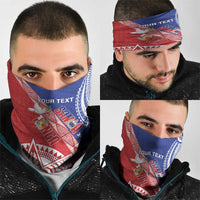 Tonga and Samoa Rugby Custom Neck Gaiter Ikale Tahi Manu Samoa Together - Polynesian Pride