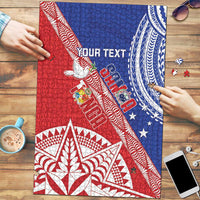 Tonga and Samoa Rugby Custom Puzzle Ikale Tahi Manu Samoa Together - Polynesian Pride